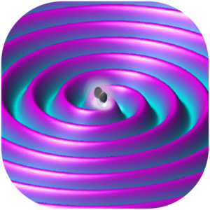 Ondes gravitationnelles - 2 trous noirs